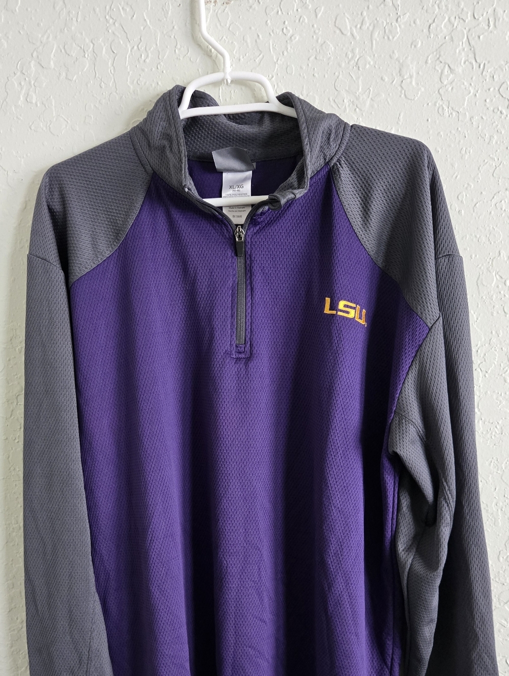 LSU TIGERS Quarter Zip Pullover